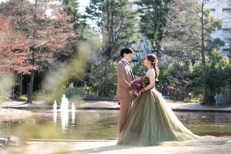 カラードレスがとてもお似合い