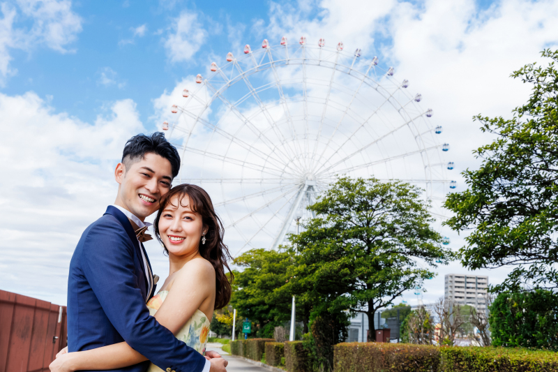 綺麗な青空と観覧車♪