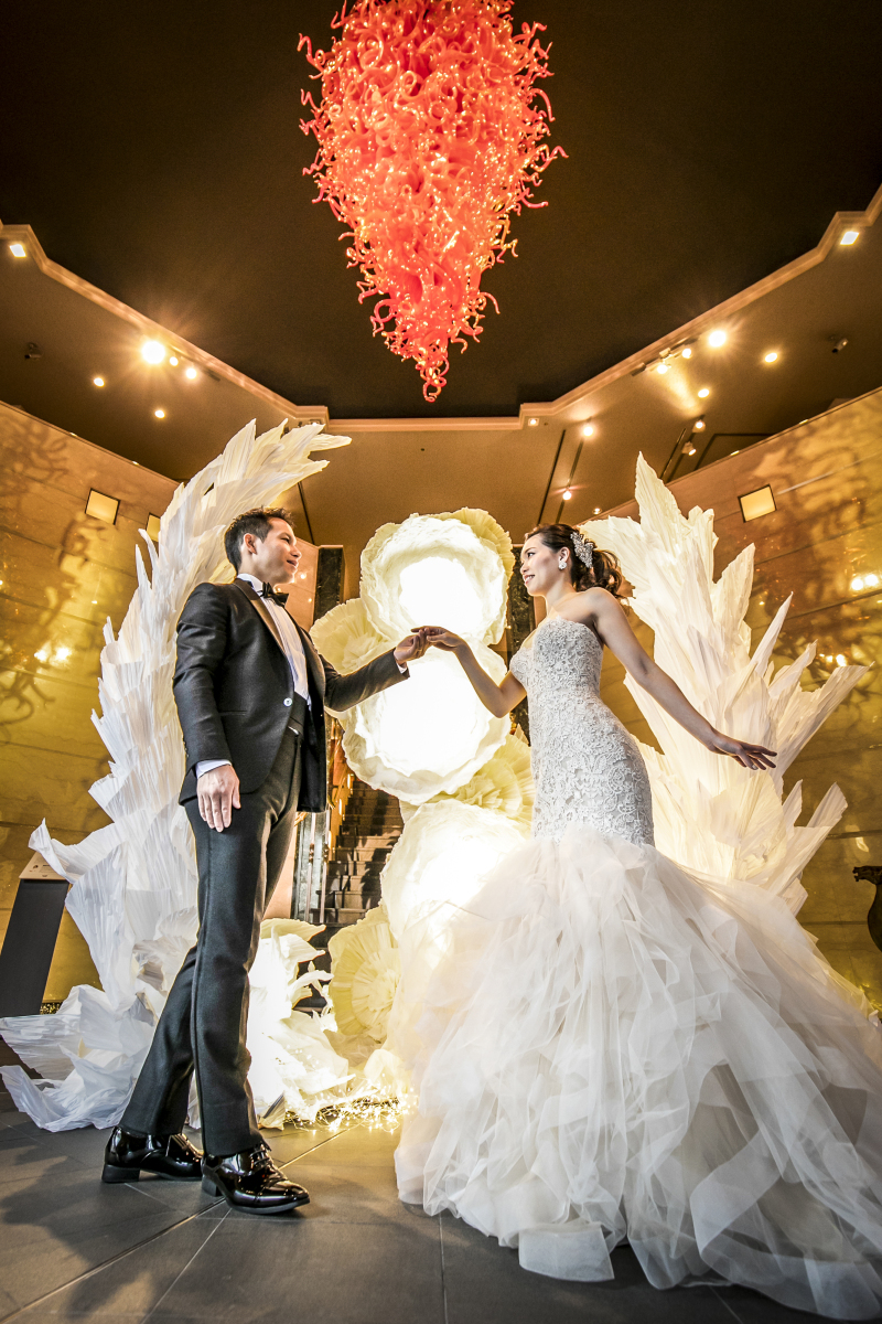 たくさんのガラスが輝くガラスの美術館