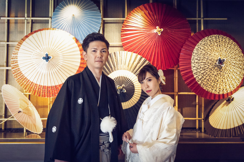 たくさんの番傘と