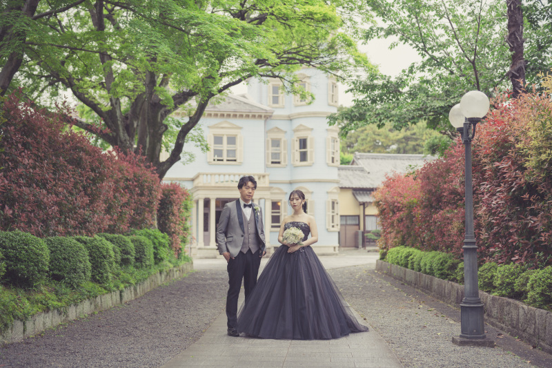 ブラックドレスで撮影