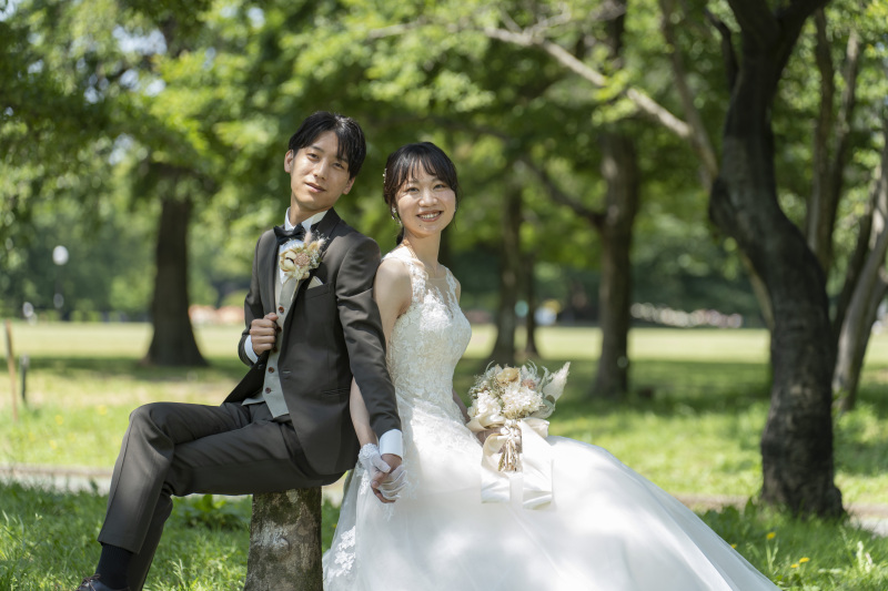 緑×空がきれいなガーデンフォト@庄内緑地公園