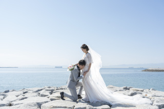 マタニティ風ブライダルフォト＠りんくうビーチ