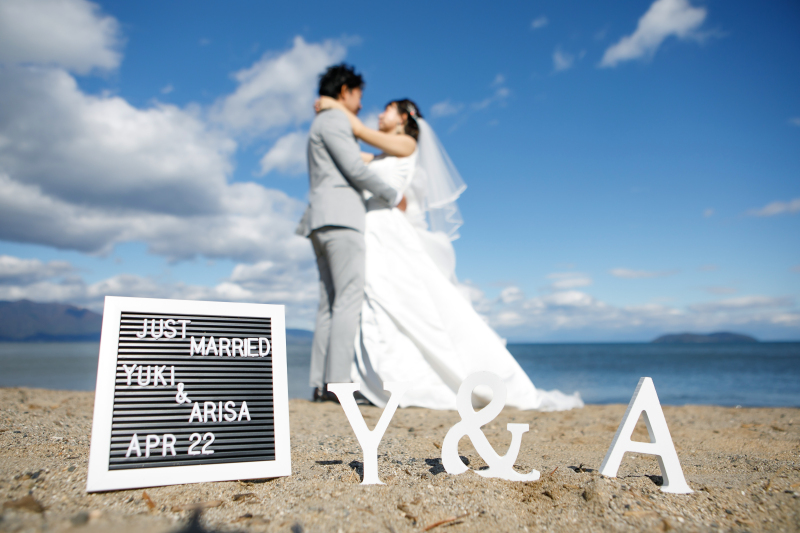 ウェルカムボード用に撮影♪