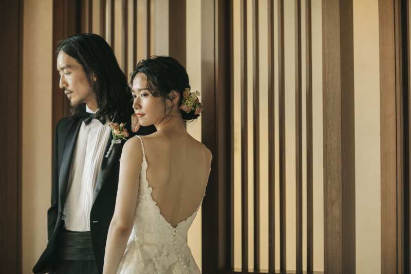 メンズスタイリスト在籍だから新郎様も安心!