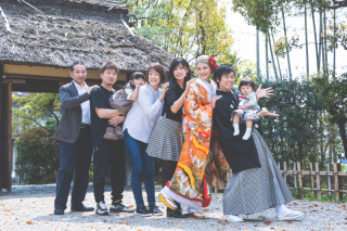 【ご家族と一緒に】ファミリー撮影プラン《試着・打ち合わせ回数無制限★》※全データ レタッチ加工付