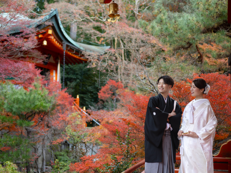和装が美しく見えるポージング指導もプロが行います