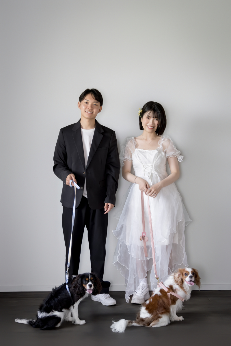 2人と2匹の目線