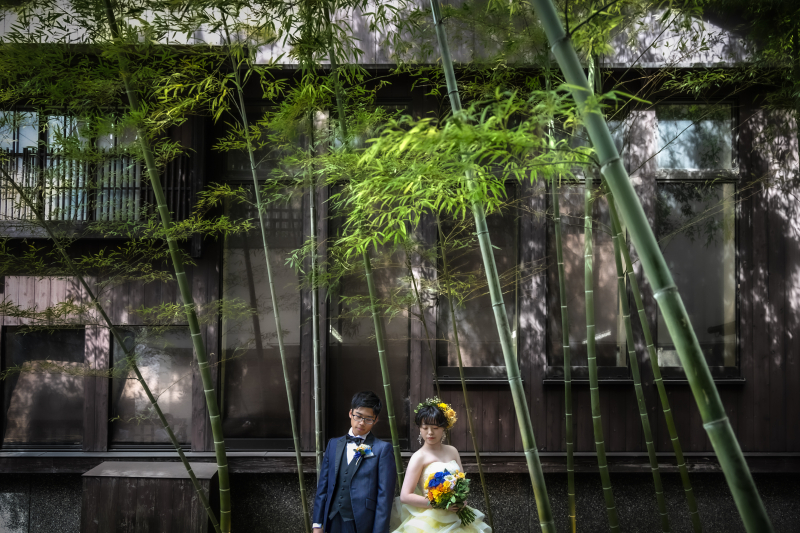 【鮒鶴京都鴨川リゾートプラン】洋装(2名フォトグラファー+衣裳+新婦ヘアメイク+データ100+美容・スリム補正)