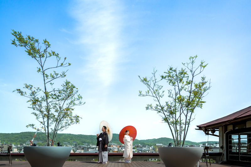 【鮒鶴京都鴨川リゾートプラン】和装(2名フォトグラファー+衣裳+新婦ヘアメイク+データ100+美容・スリム補正)