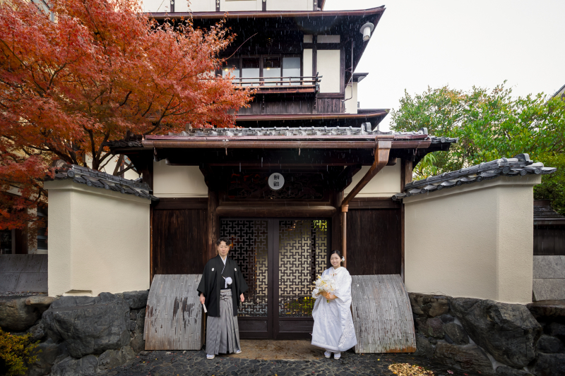 【鮒鶴京都鴨川リゾートプラン】和装(2名フォトグラファー+衣裳+新婦ヘアメイク+データ100+美容・スリム補正)