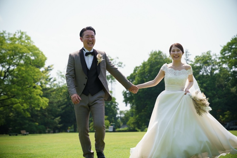 新緑の中のお二人★