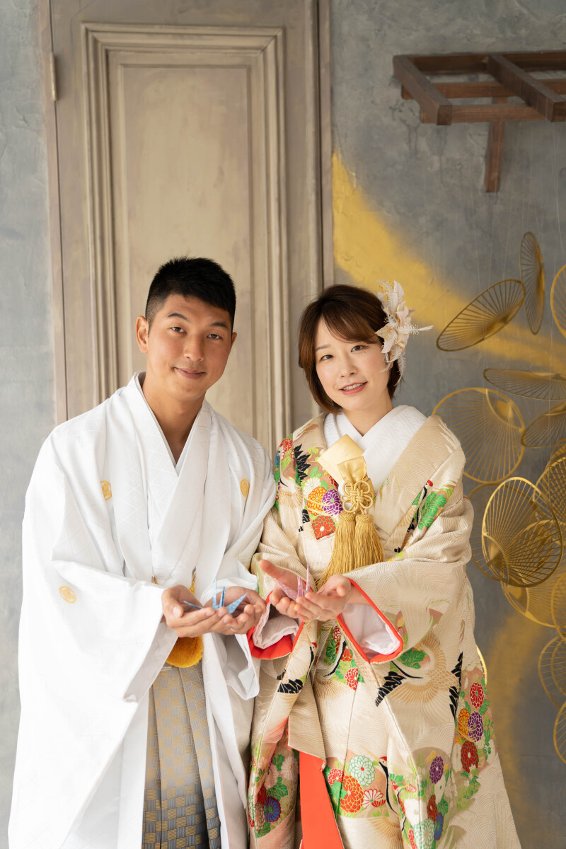 白紋付×色打掛