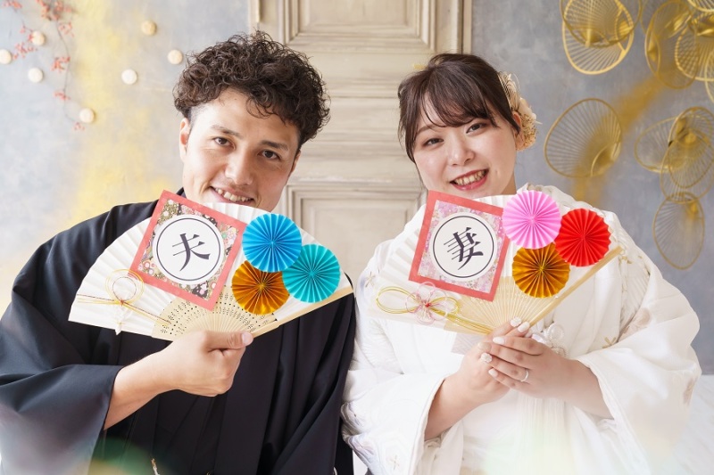 お持込みのお扇子で