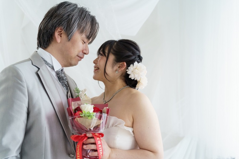 お二人お持ち込みのブーケ