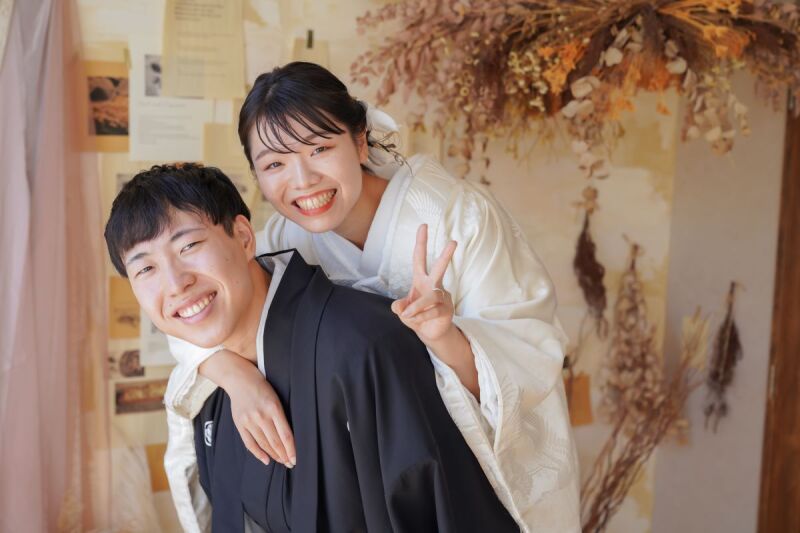 まずは緊張を和らげるおふざけショットから☆