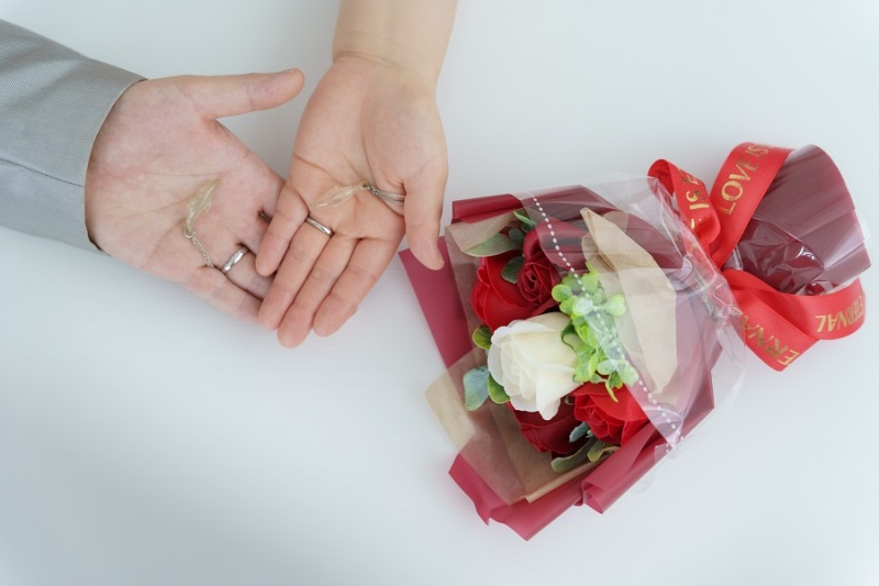 おそろいのネックレス