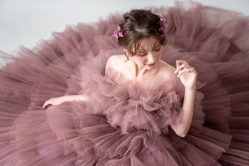 【Photorait限定】1月末まで　全て込みで￥45,000!ウェディングドレス×カラードレススタジオ撮影　データ80カット