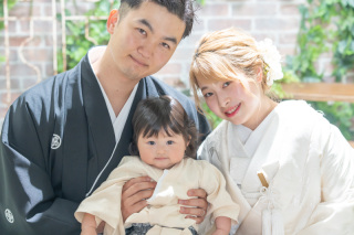 お子さまとの家族写真