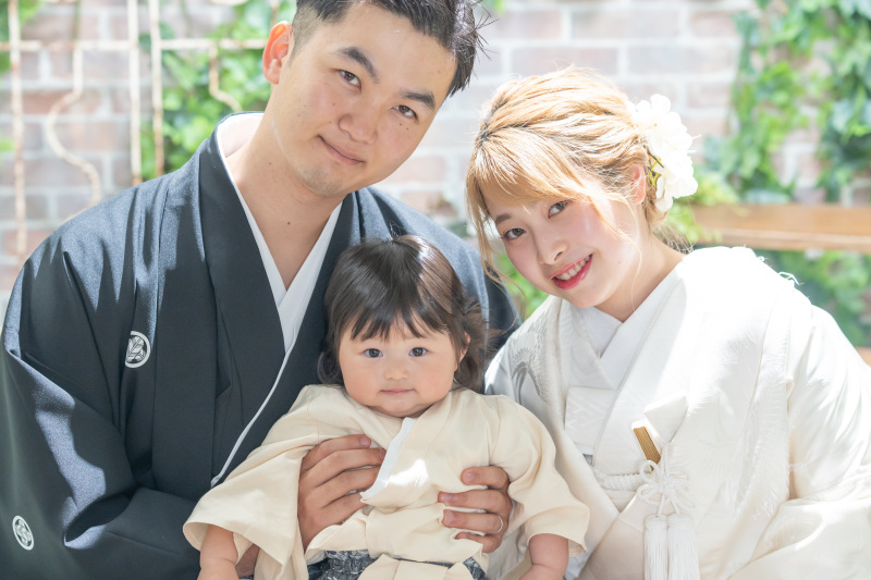 お子さまとの家族写真