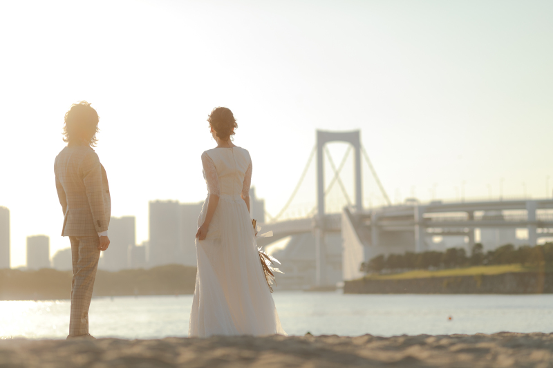 洋装ロケーション撮影