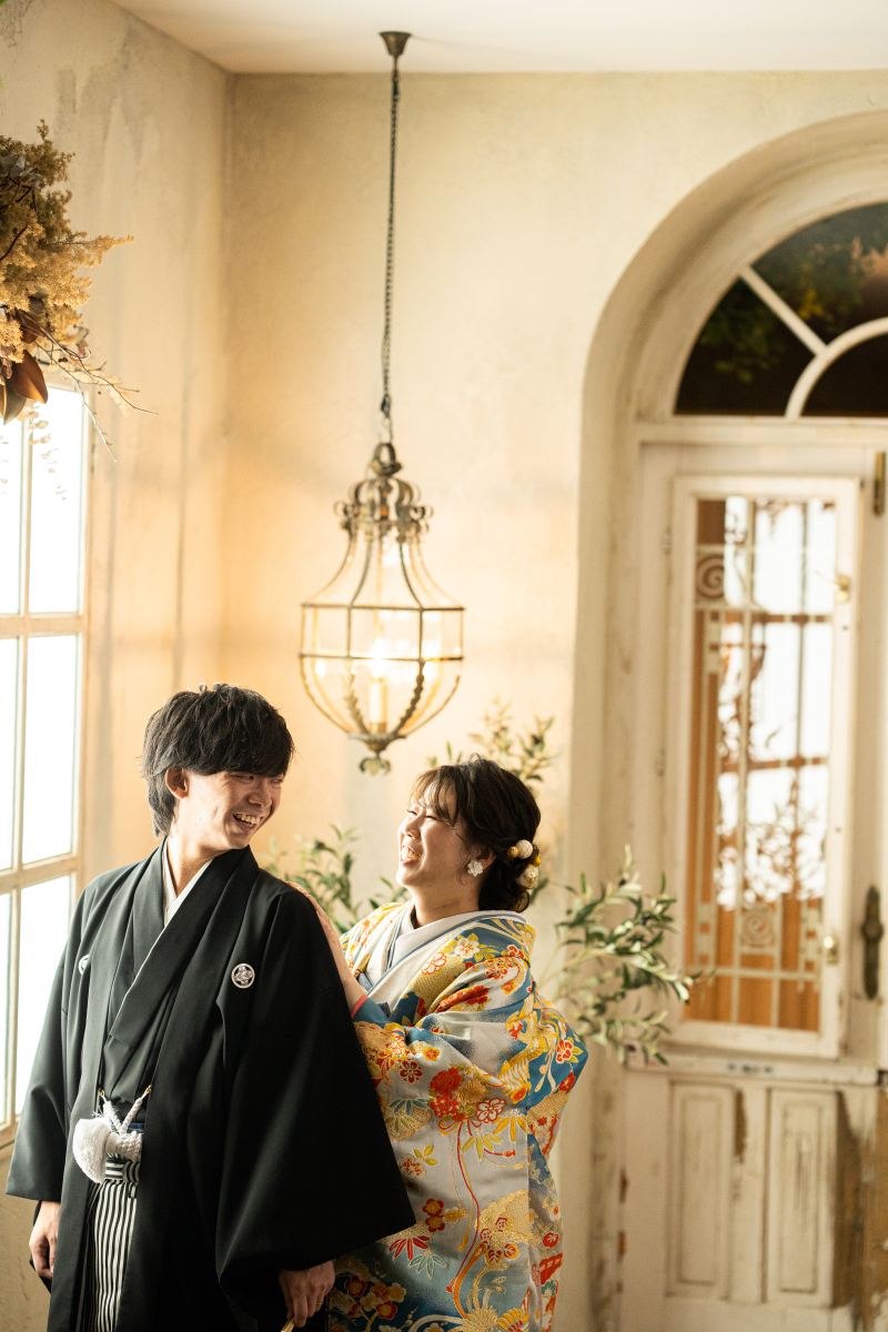 自然なお二人の瞬間を