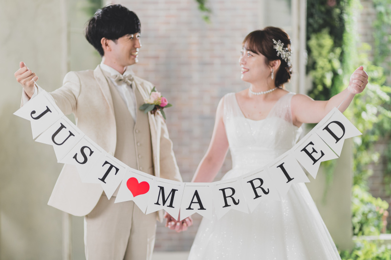 持込ガーランドを持って。