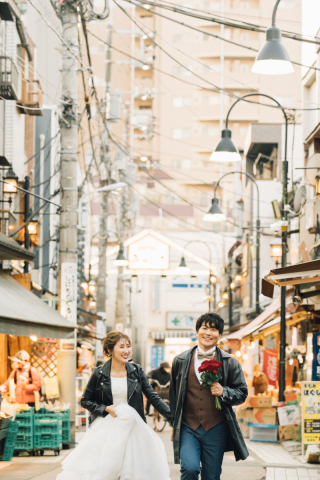 ラヴィファクトリー東京お台場店_ラヴィファクトリーお台場　街並み前撮り