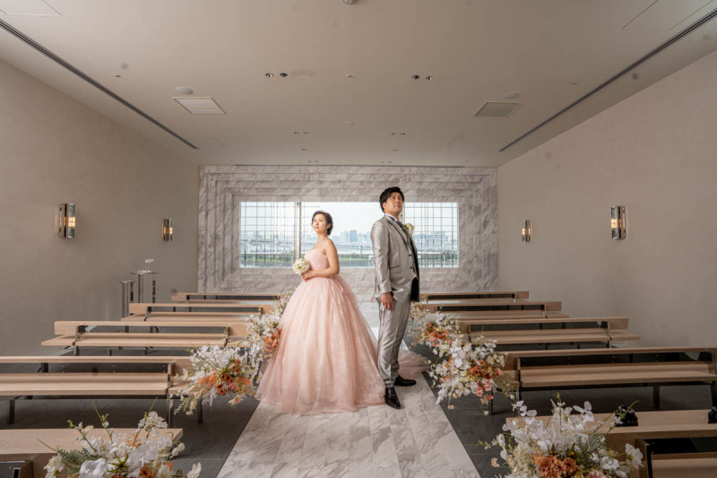 【チャペル+ロケ】洋装チャペル+洋装ロケプラン(新婦衣装2着・全データ付き)