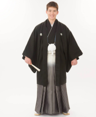 黒菱ぼかし袴