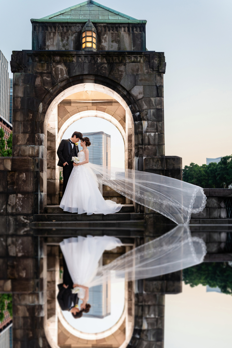 和田倉門でもリフレクション撮影