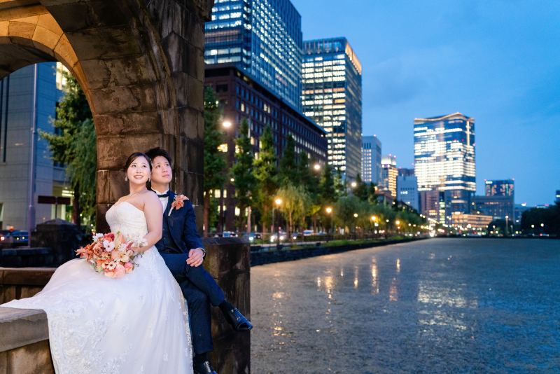 水面にゆらゆらゆれる灯りがきれい