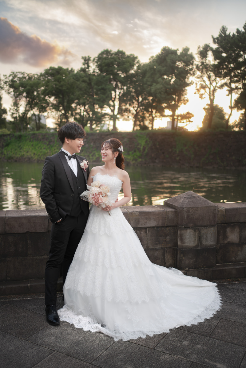 日没とともに始まる撮影！笑顔で撮影スタートです。