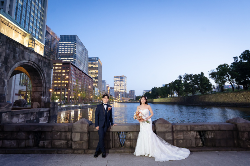 日が落ちる前の時間だからこそのの風情ある瞬間