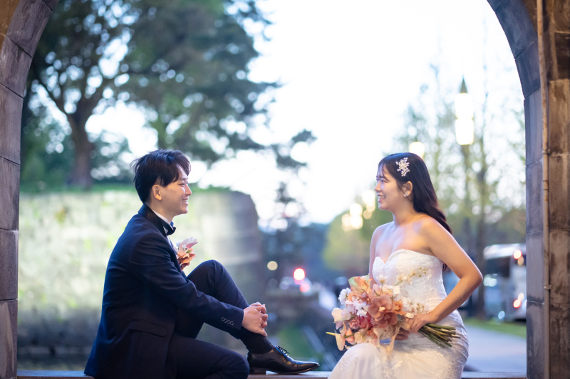 おふたりで見つめあってのお写真も♪笑顔が素敵!