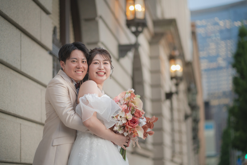 ご新婦様とご新郎様の仲良しショット