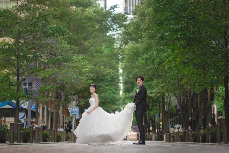 お支度サロンから撮影場所への移動もプラン内で安心