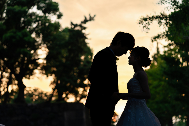 シルエットショットも幻想的です