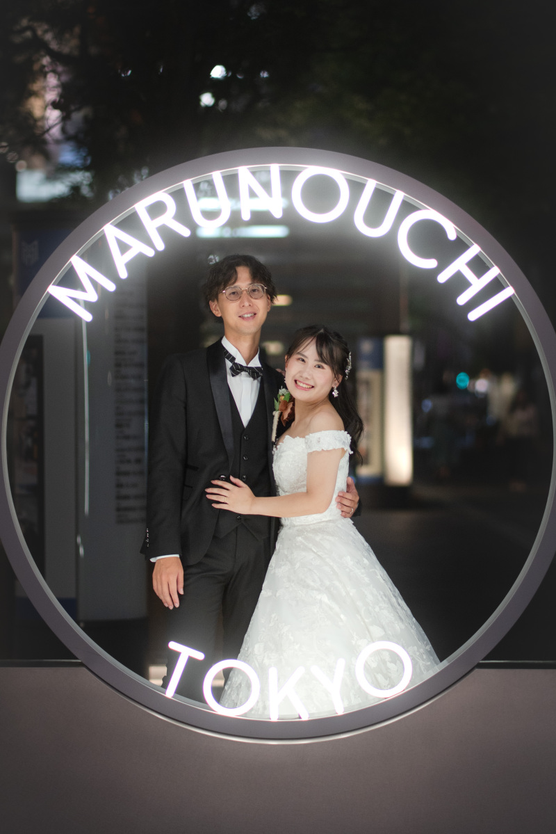 丸の内仲通りのフォトスポットで