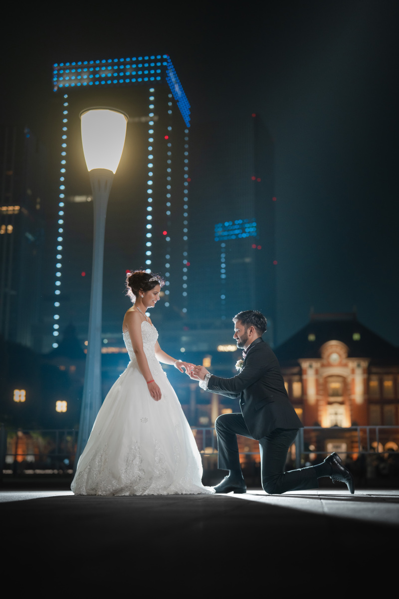 プロポーズショットもお撮りしました・:*+.