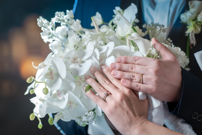 ブーケと一緒に