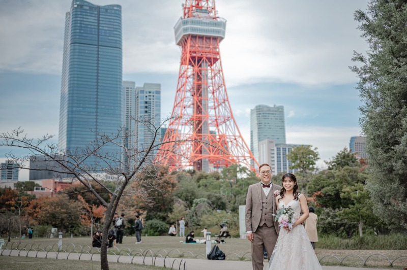 いよいよ東京タワーをバックに撮影スタート！