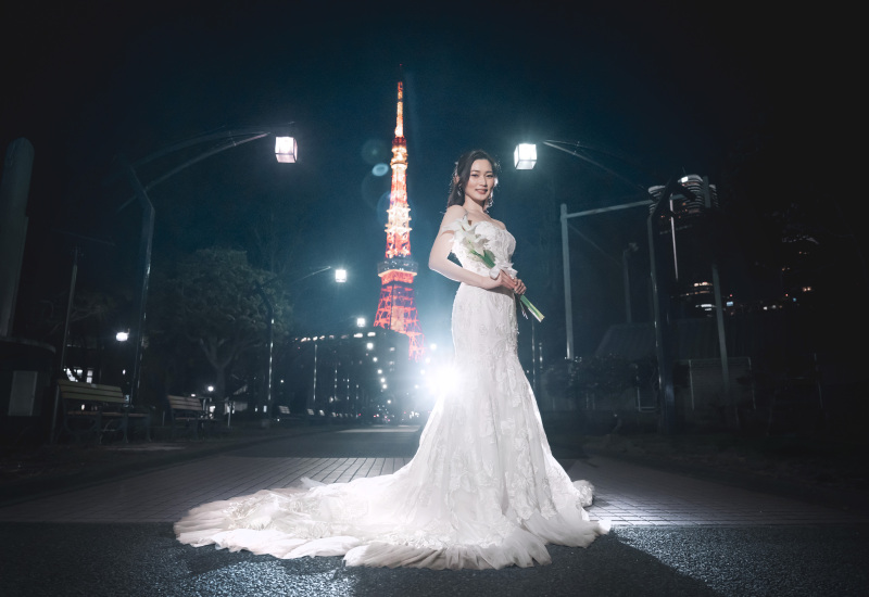 マーメードラインのドレス