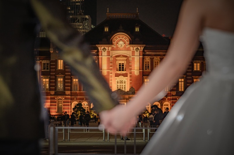 東京駅到着。いよいよ撮影スタート！