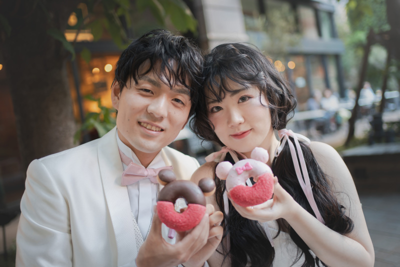 お持ち込みのドレスと小物でこだわりの♪