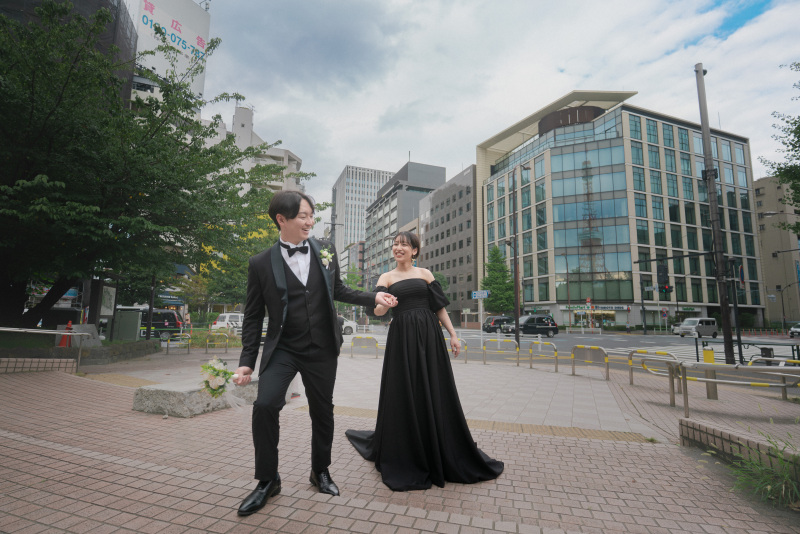 お支度サロンから撮影場所への移動もプラン内で安心