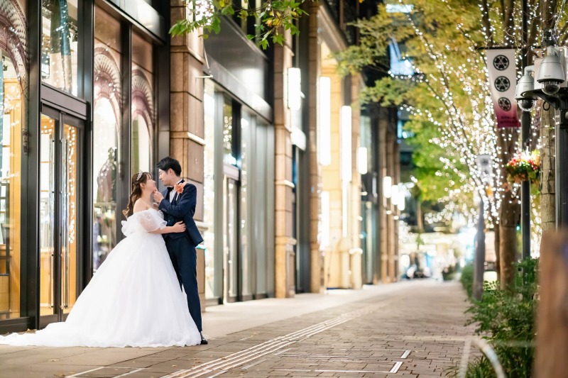 近づいてお二人のロマンチックな雰囲気に◎