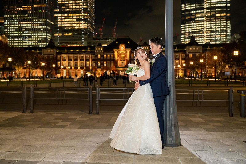 【東京駅+皇居エリア2ロケ】東京駅とビルの合間から