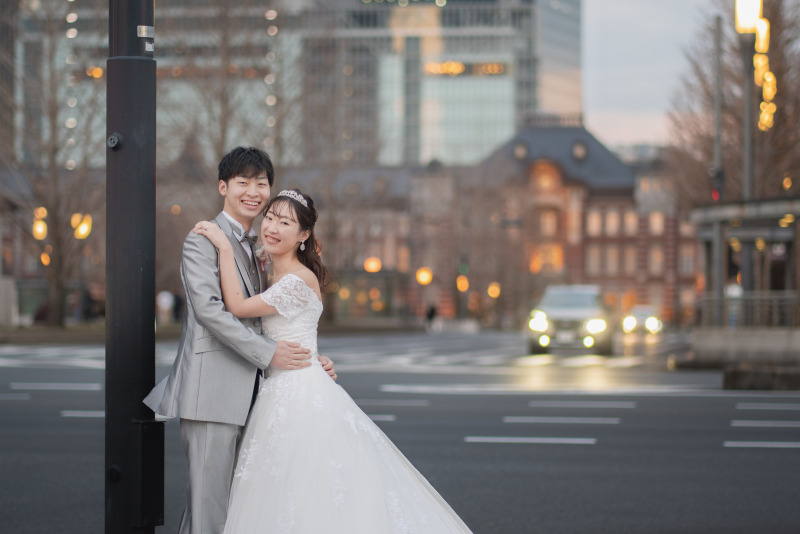 近い距離で自然な表情を