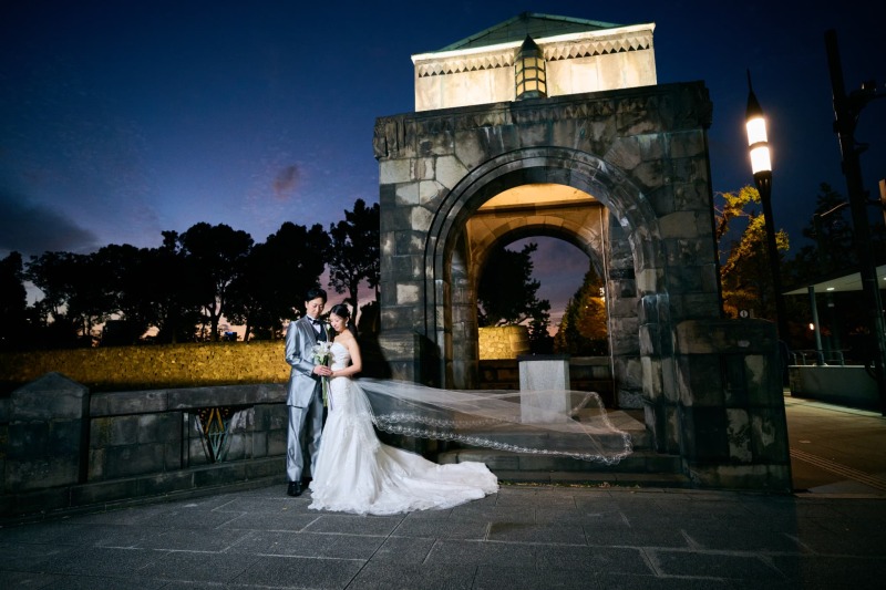 お支度サロンから撮影場所への移動もプラン内で安心